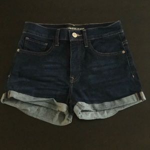 Denim shorts